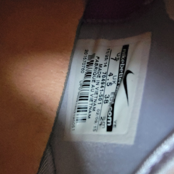 Nike DUAL FUSION TR 3 PRINT Women's Running Sport Shoes Purple, Size 7 - Picture 8 of 8